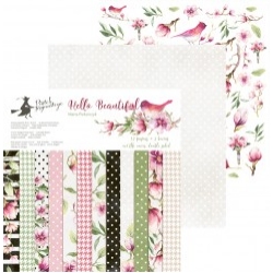 Zestaw papierów 30,5 x 30,5cm -12 dwustronnych arkuszy (HELLO BEAUTIFUL)